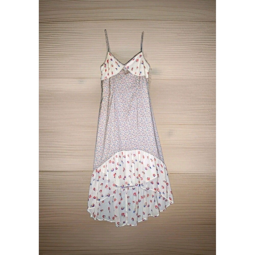 I Heart Ronson Floral Mixed Print High-Low Maxi Dress Sz 10 Western Prairie